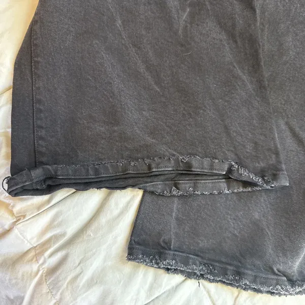 Good American Jeans Womens 10/30 Black Charcoal High Rise Wide Leg Palazzo - Image 8