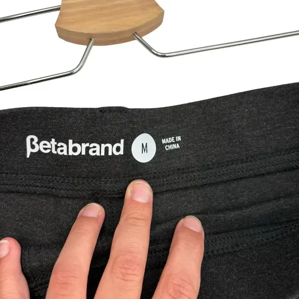 Betabrand Classic Dress Pant Yoga‎ Pant Bootcut Charcoal Gray Size Medium - Image 11