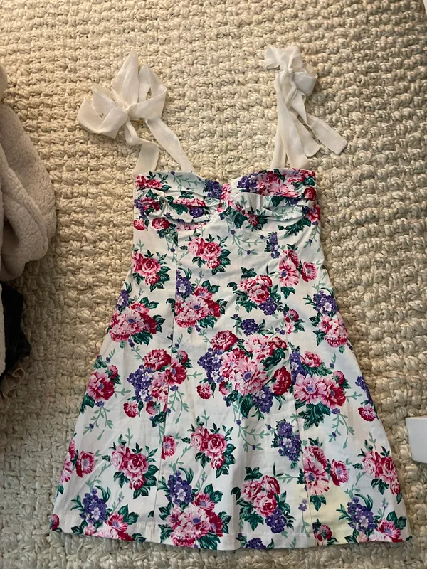 Mini Dress Floral Multi - Image 3