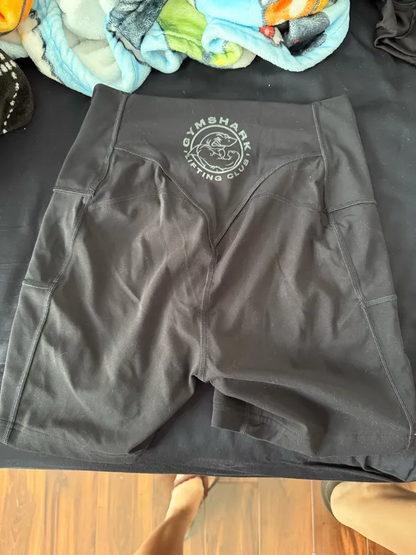 Black Gymshark Legacy Seamless Leggings shorts small - Image 2