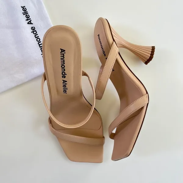 A'mmonde Atelier Andrea 100 Sandals‎ in Nude - Image 2