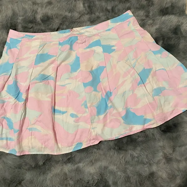 BP-Stylish Pink and Blue Women's Skirt - Image 2