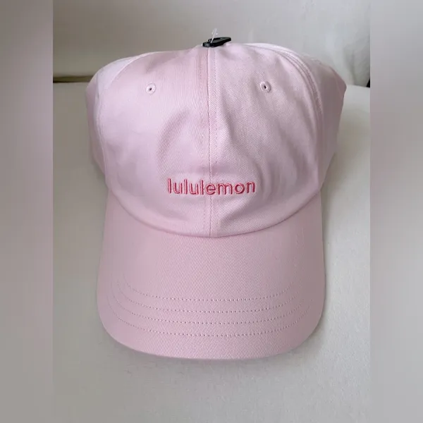 NWT Lululemon Unisex Classic Ball Cap Wordmark Strawberry Milkshake Sakura Pink - Image 5