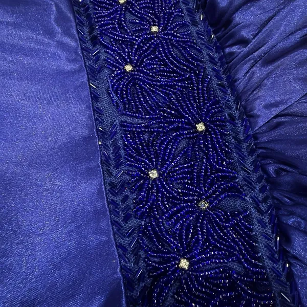 B. Darlin Royal Blue Formal Gown Size 1/2 Junior Prom Dress Side Cutout Ruched - Image 9
