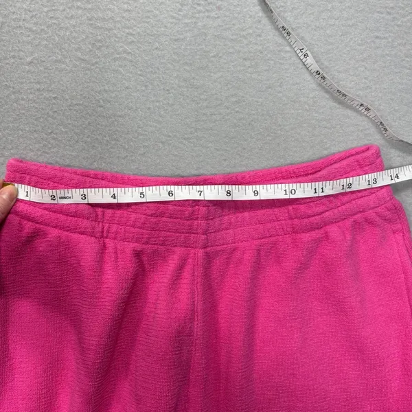 Boys Lie Sweatpants Small It's All Lies Darling Hot Pink Wide Leg Graphic Cherub - Image 13