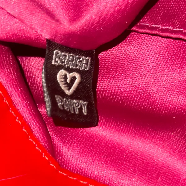 Coach Poppy Glossy Red Quilted Patent Leather Bag - Image 9