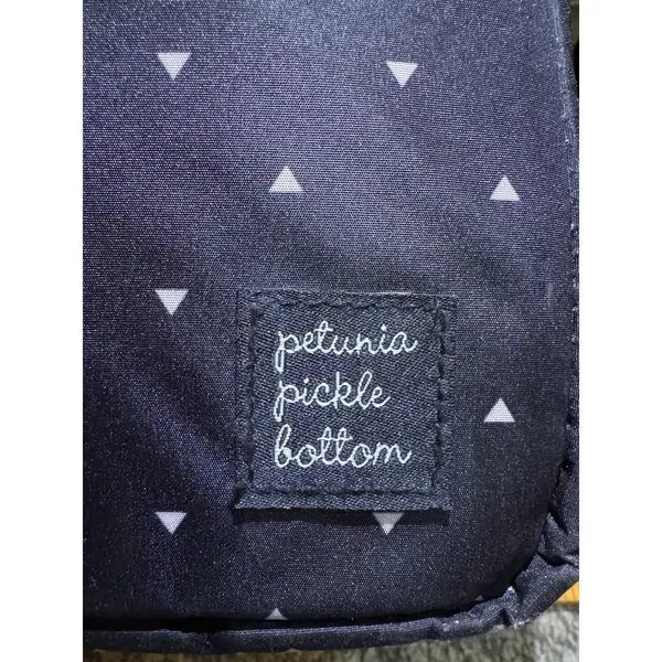 Petunia Pickle Bottom Axis Geometric Print‎ Diaper Backpack Black - Image 6