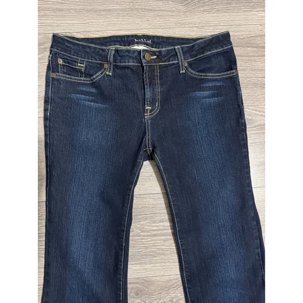 Hello! SkinnyJeans Size 30 Dark Wash Bootcut 30x32 Denim‎ Indigo Low Rise Y2K - Image 8