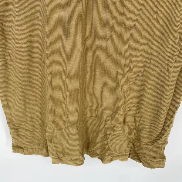 SKIMS Cotton Rib T-Shirt Olive Green Crew Neck Short Sleeve Women's 3XL - Image 4
