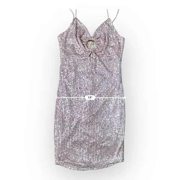 Revolve Saints + Secrets Rose Gold Sequined‎ Mini Dress Size S - Image 6