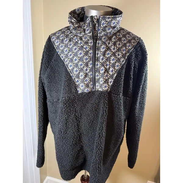 Vera Bradley Venetian flowers Teddy Fleece Pullover XL MSRP $89 - Image 2