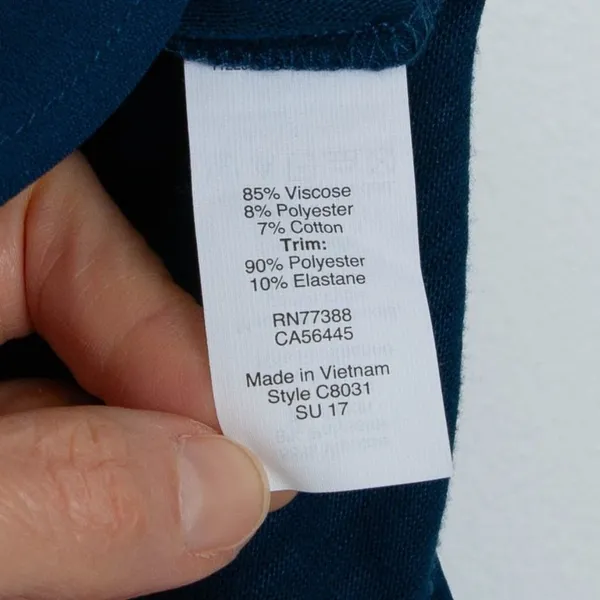 J. Crew Womens Drapey Tank Top‎ With Silky Hem Size M Blue Sleeveless Minimalist - Image 5