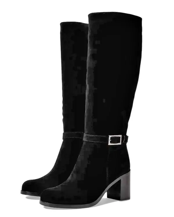 NWT La Canadienne Paul Buckled High Heel Boots, Black Size 7.5M New in Box $650 - Image 13