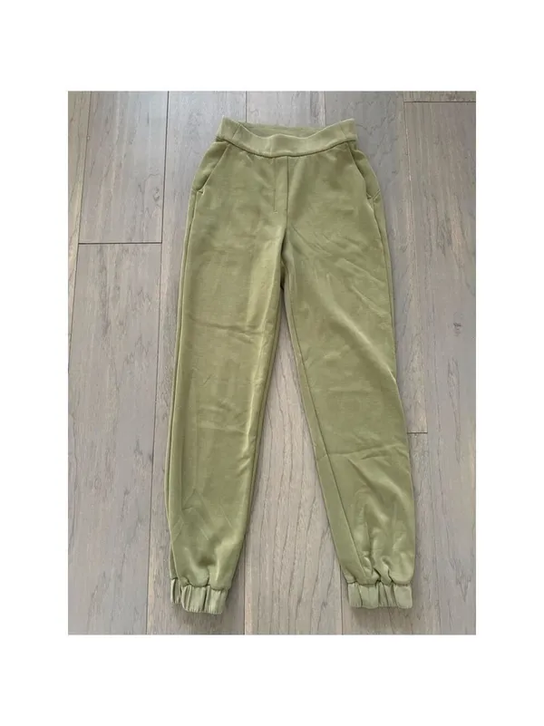 Lululemon Relaxed High Rise Pant Bronze Green Jogger Size 2 - Image 3