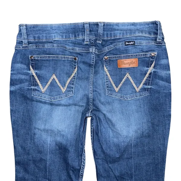 Wrangler Women’s Retro Mae Bootcut Jeans Sz 15 x 32 Mid Rise Stretch Blue Denim - Image 5
