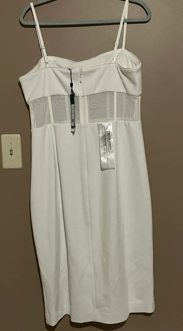Womens Scuba Mini Sheath Dress - Image 9