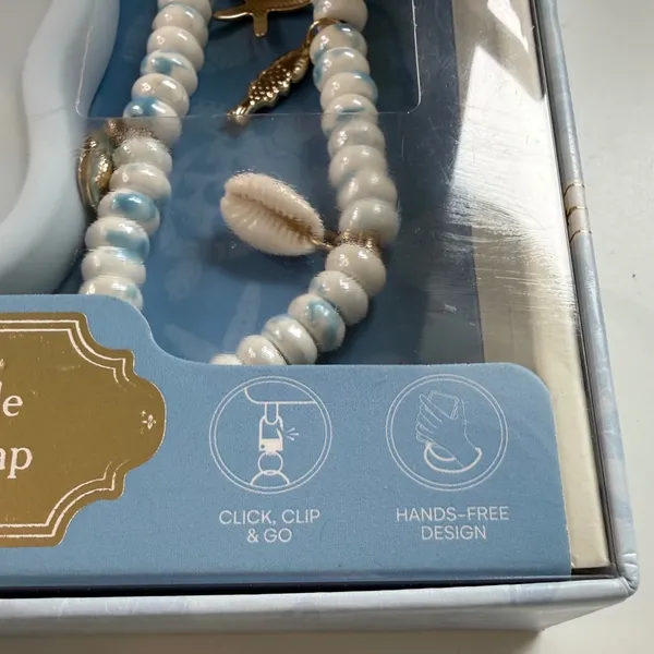 Artikl Ocean Mist iPhone 15 Pro Max MagSafe Case and Beaded Wristlet Bundle Blue - Image 4