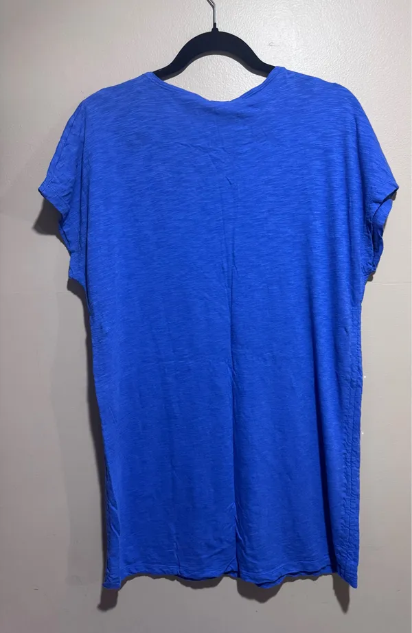 Speedo Relaxed long Scoop Neck Women's Cover up Shirt Royal Blue Medium - Image 2