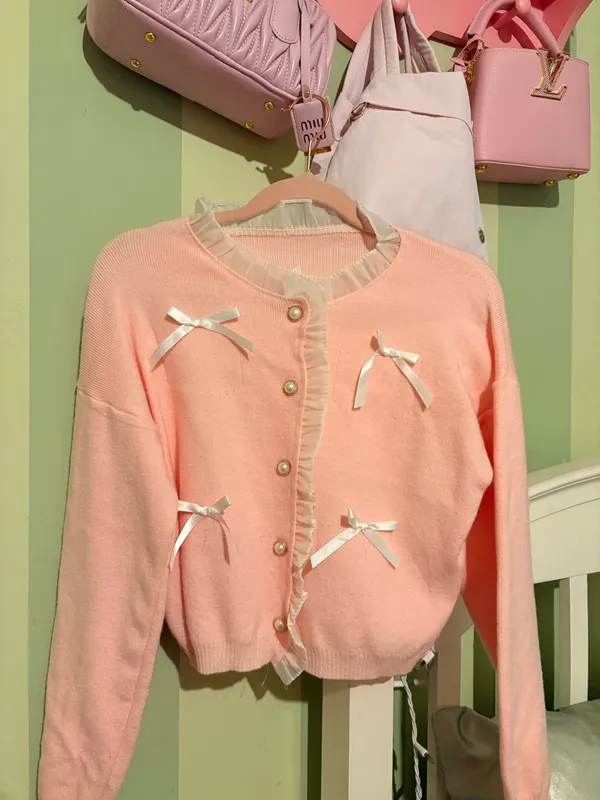 Pink Bow Sweater - Image 2