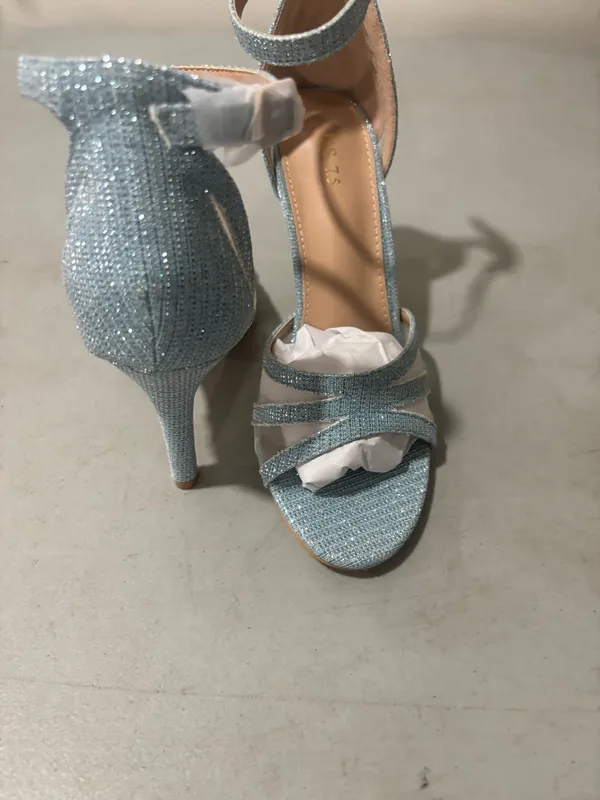Allegra K Elegant Sparkly Blue Heels – Size 7.5 - Image 2