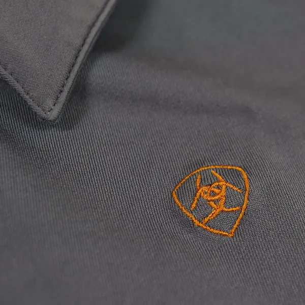 Ariat Polo Shirt Women Medium Blue Short Sleeve Coolmax Stretch Equestrian‎ Top - Image 10