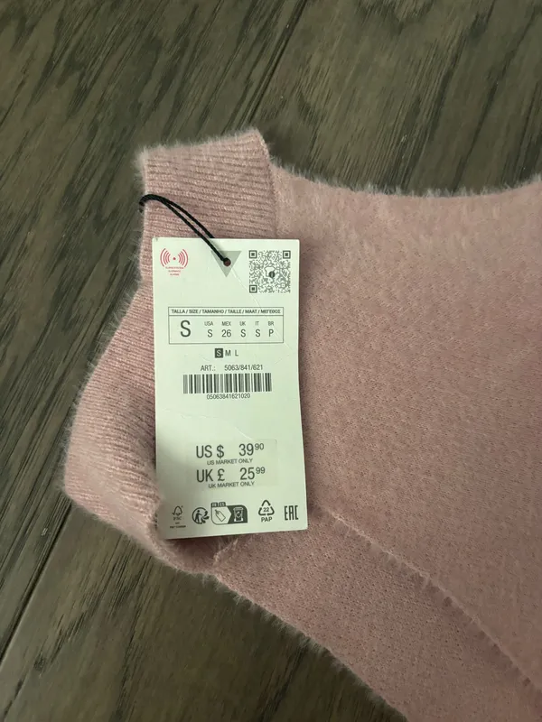 Zara Pink Pearl Top - Image 4