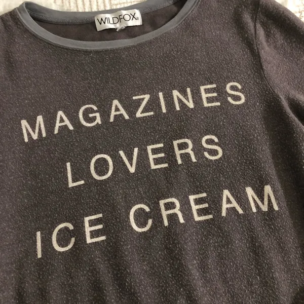 Wildfox Magazine Lovers Ice Cream Top - Image 2