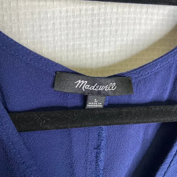 Madewell | Royal Blue Colored‎ Shirt Dress Large - Image 4