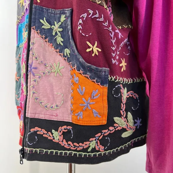 Rising Tide Vintage Hoodie Jacket Pink - Image 10