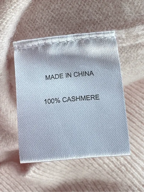 Quince Cashmere Crewneck Sweater Light Pink XS - Image 4