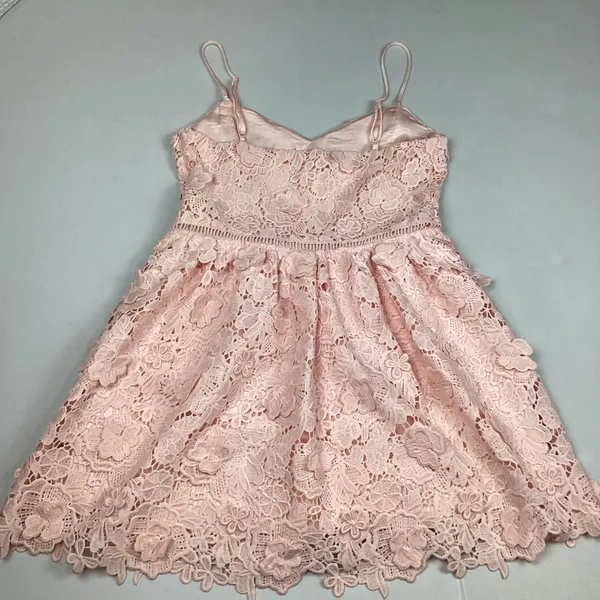 Altar’d State Silvyn Lace Mini Dress in Light Pink Sz Large NWOT - Image 2