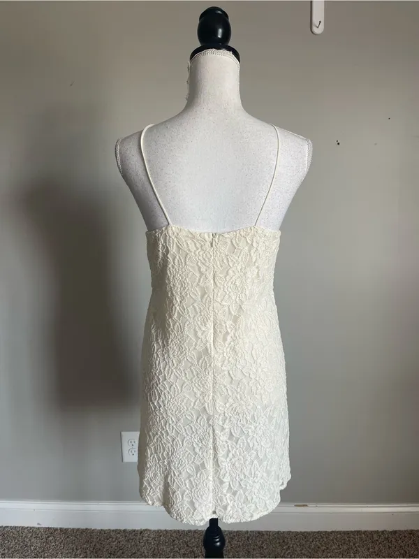 PINS & NEEDLES | Cream Lace Mini Dress Sz M - Image 7
