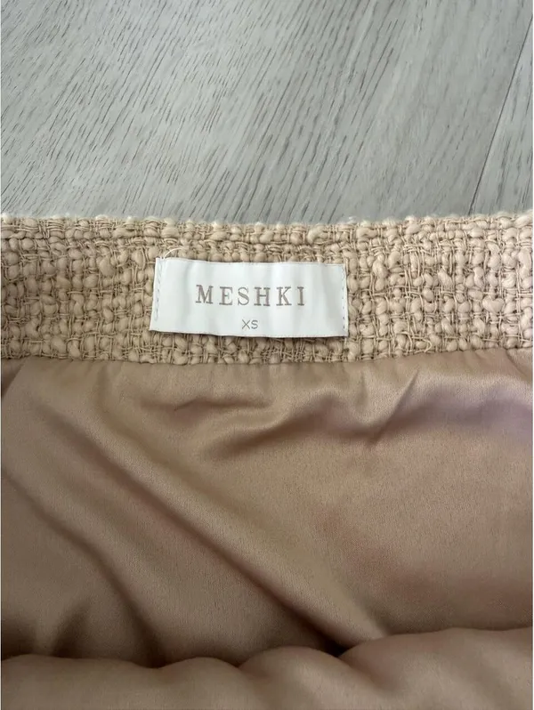 Meshki Tweed Mini Skirt XS - Image 2