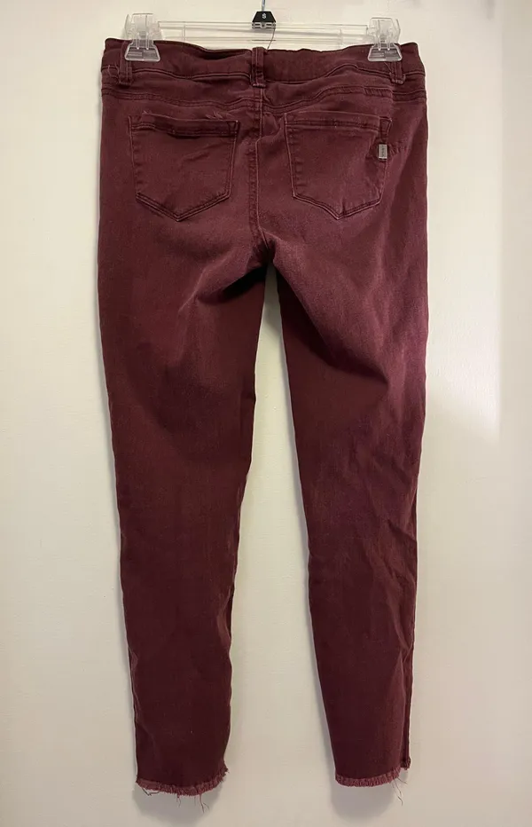 1822 Denim Lisbon Burgundy Skinny Jeans - Size 26 - Image 4