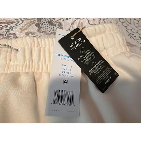 HOKA Essential Jogger - All Gender Size Small - Cream/Truffle Salt - NWT - Image 5