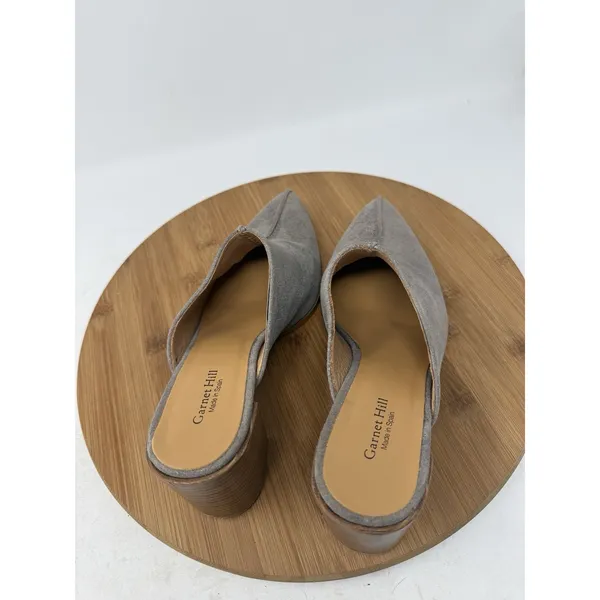 Garnet Hill Maisie‎ Heeled Mules Boho Slip On Leather Womens 37 US 6-6.5 - Image 5