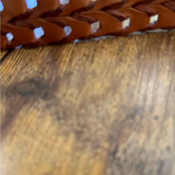 Brown Woven Leather Belt NWOT - Image 4