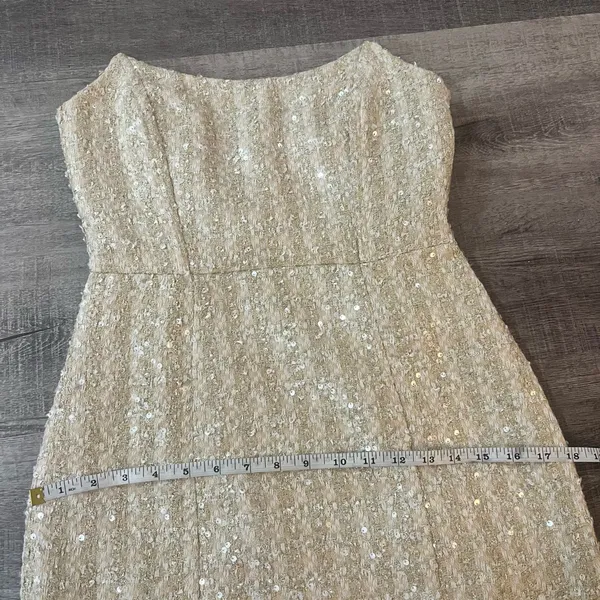 LINE & DOT Pearl Mini Dress in Ivory - Image 8