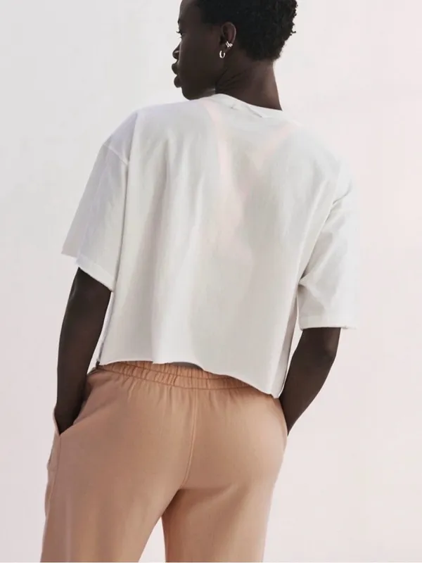 NWT Free People Movement Inspire Tee White Peach Pastel Combo Size Large - Image 5