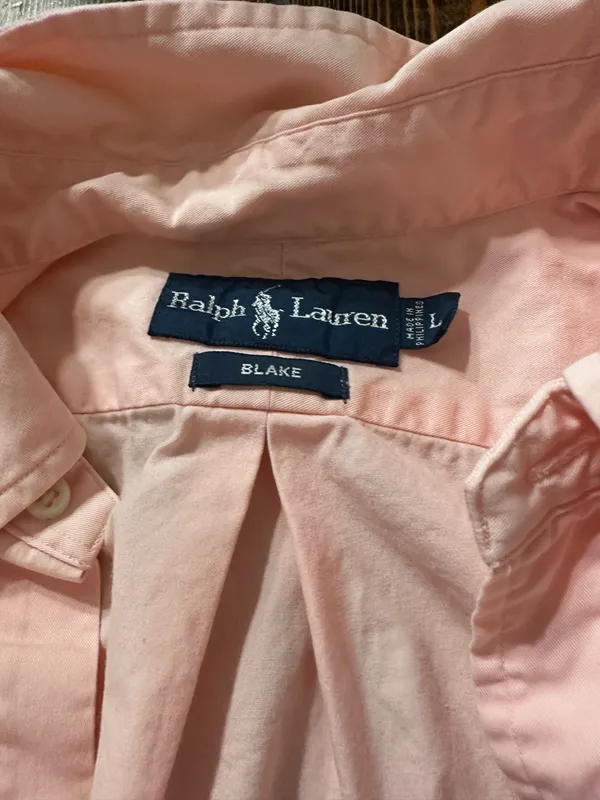 Light Pink Ralph Lauren Button Up  - Image 3