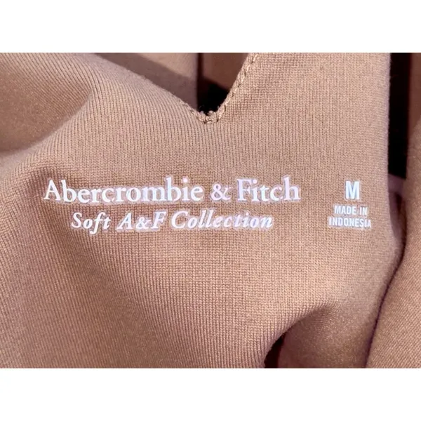 Abercrombie & Fitch Soft AF Brown Tan Sleeveless VNeck Shapewear Bodysuit Size M - Image 3