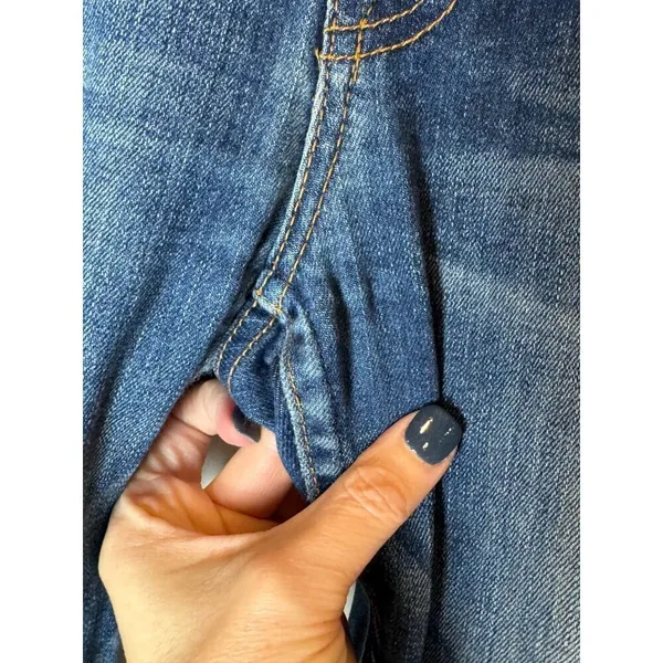 7‎ For All Mankind Jeans Women 27 Medium Wash Denim Distressed The Ankle Skinny - Image 6