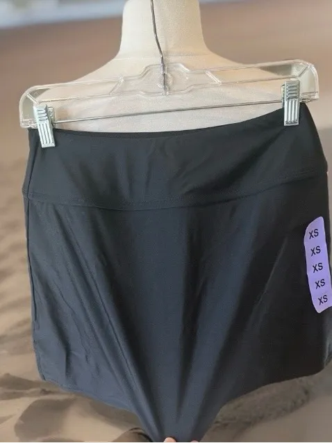 Hurley Skort Black Solid Swim Athletic Tennis Golf Activewear New Women’s XS - Image 5