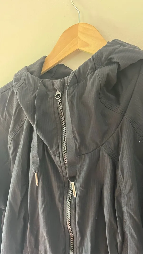 Lululemon Black Street To Studio Oversized Gathered Jacket Sz 12 - Image 6