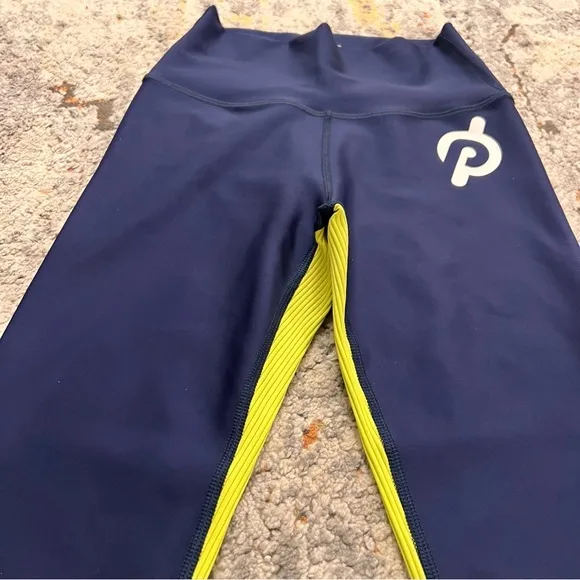 PELOTON Navy Contrast‎ Show Up Rib Leggings Size S - Image 3
