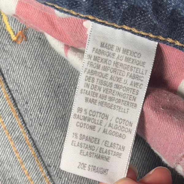 Y2K Lucky Brand‎ Zoe Straight Jeans Womens 0/25 Dungarees Hipster Low Rise Denim - Image 8