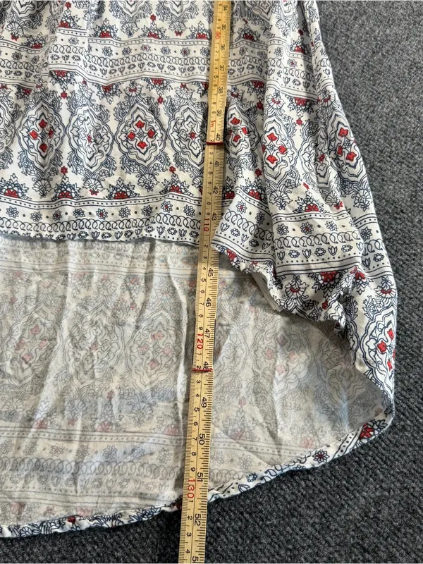 Roxy Border Paisley Strappy Maxi Pocket Sun Dress Women’s Size Medium Beach - Image 12