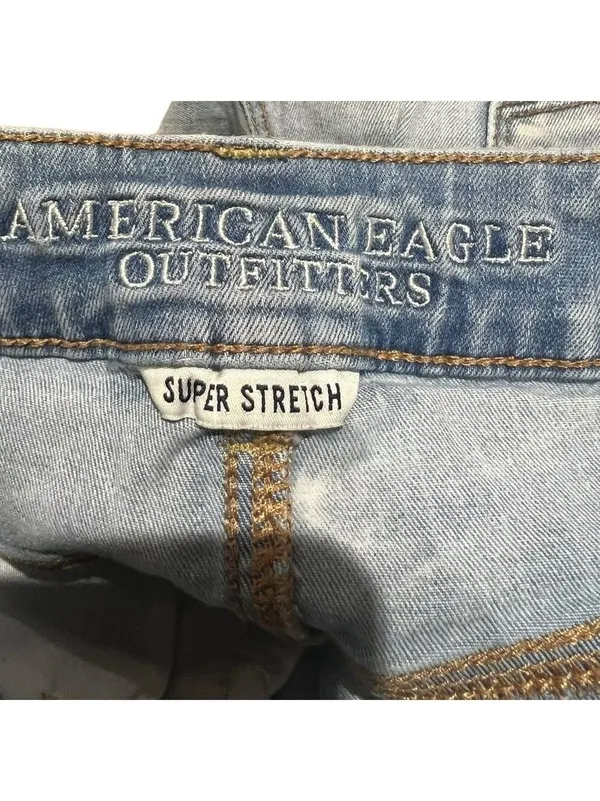 American Eagle Outfitters Super Stretch Hi Rise Denim Shorts Size 2 - Image 4