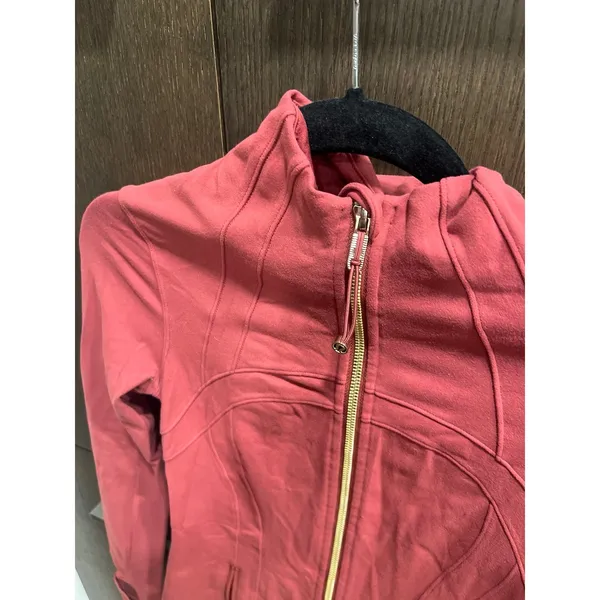 Lululemon Hooded Define Jacket‎ reddish pink size 4 - Image 2