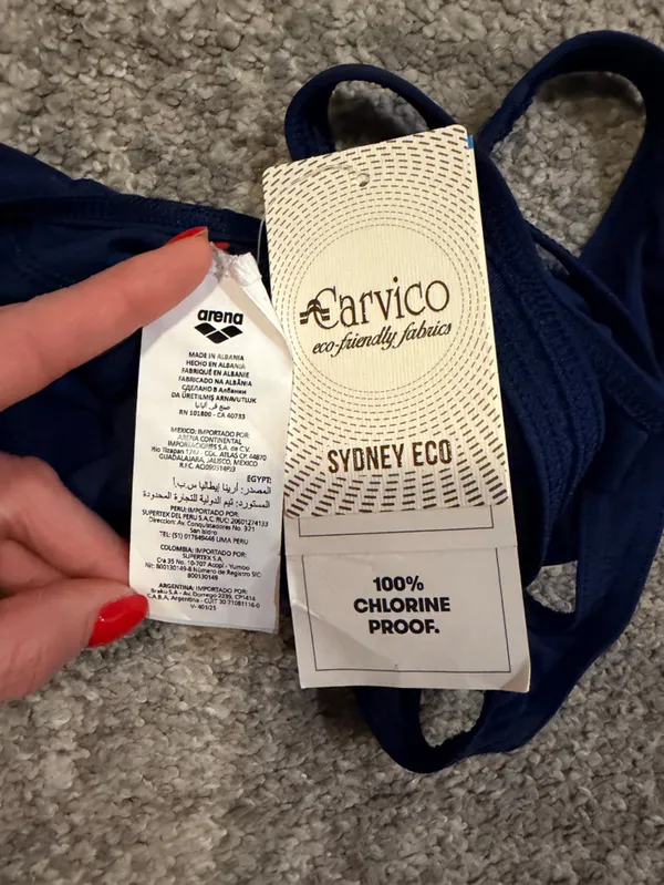 NWT Arena Navy Blue Eco Swimwear with White Tag - Image 6